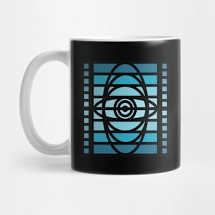 “Dimensional Spaceship” - V.3 Blue - (Geometric Art) (Dimensions) - Doc Labs Mug